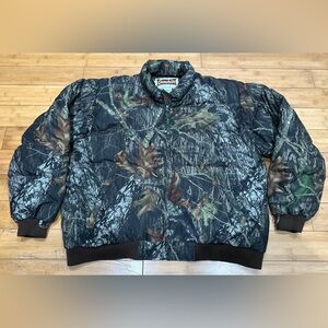 VTG GameHide x Mossy Oak Break-Up Camouflage Down Puffer Hunting Jacket Mens XXL